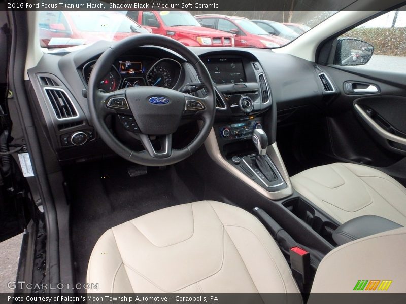 Shadow Black / Medium Soft Ceramic 2016 Ford Focus Titanium Hatch