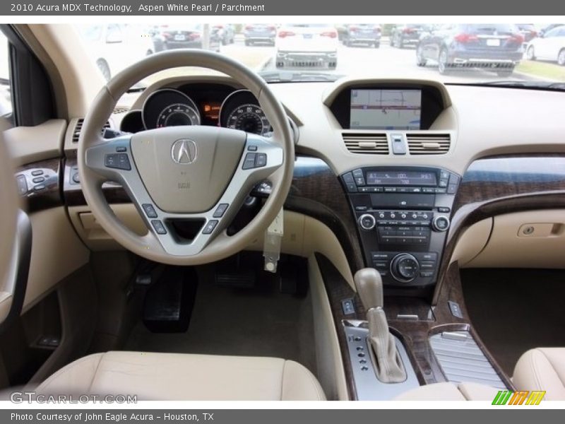 Aspen White Pearl / Parchment 2010 Acura MDX Technology