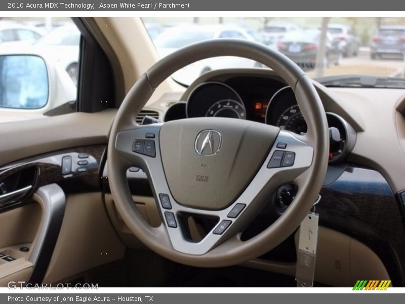 Aspen White Pearl / Parchment 2010 Acura MDX Technology