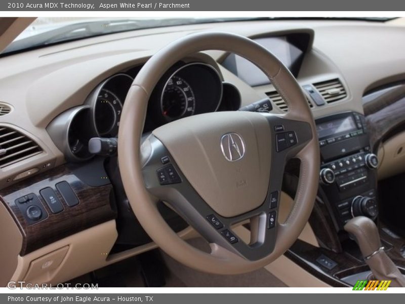 Aspen White Pearl / Parchment 2010 Acura MDX Technology