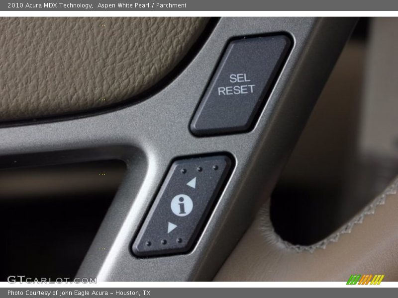 Aspen White Pearl / Parchment 2010 Acura MDX Technology