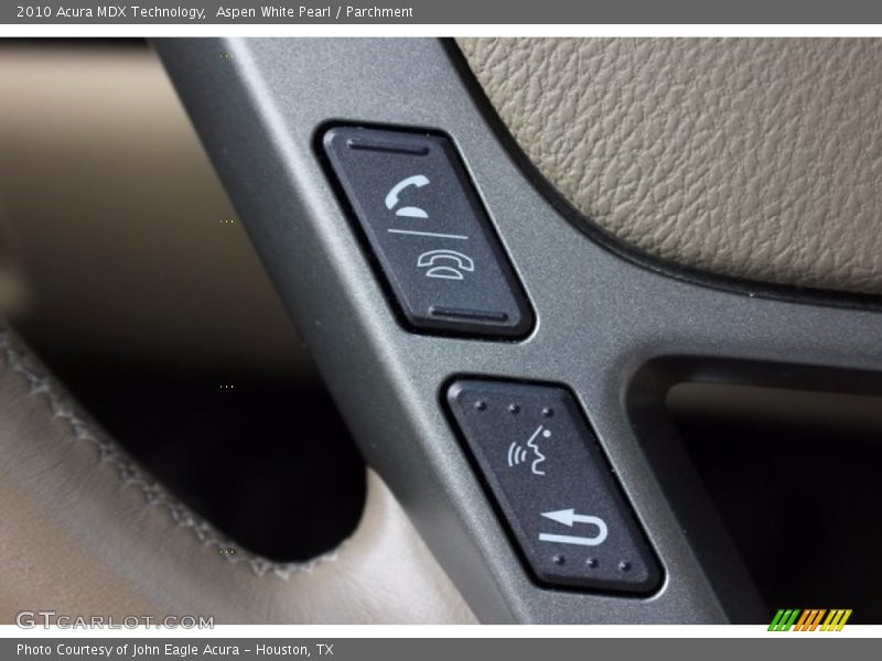 Aspen White Pearl / Parchment 2010 Acura MDX Technology