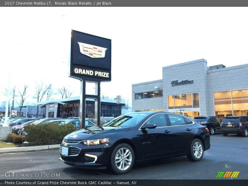 Mosaic Black Metallic / Jet Black 2017 Chevrolet Malibu LT