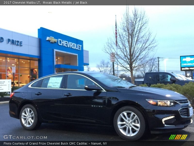 Mosaic Black Metallic / Jet Black 2017 Chevrolet Malibu LT