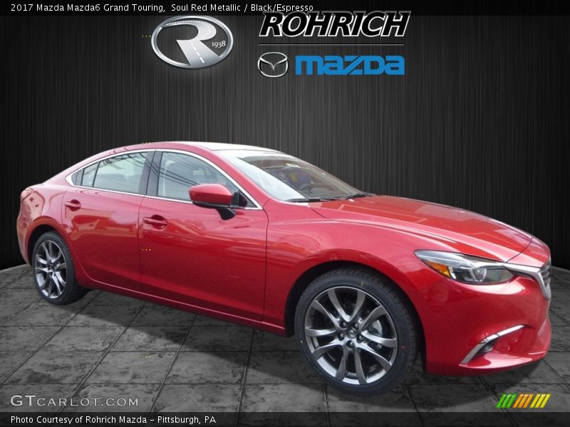 Soul Red Metallic / Black/Espresso 2017 Mazda Mazda6 Grand Touring
