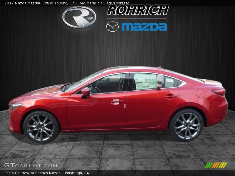 Soul Red Metallic / Black/Espresso 2017 Mazda Mazda6 Grand Touring