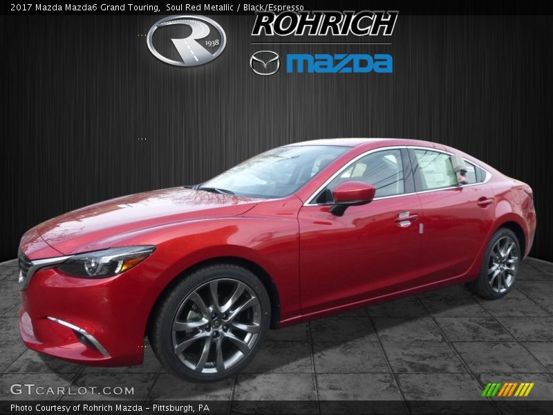 Soul Red Metallic / Black/Espresso 2017 Mazda Mazda6 Grand Touring