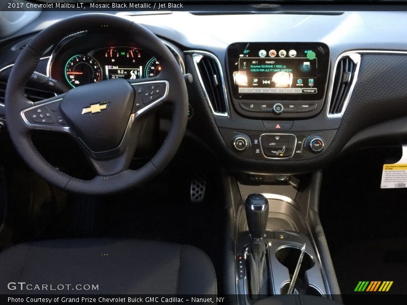 Mosaic Black Metallic / Jet Black 2017 Chevrolet Malibu LT