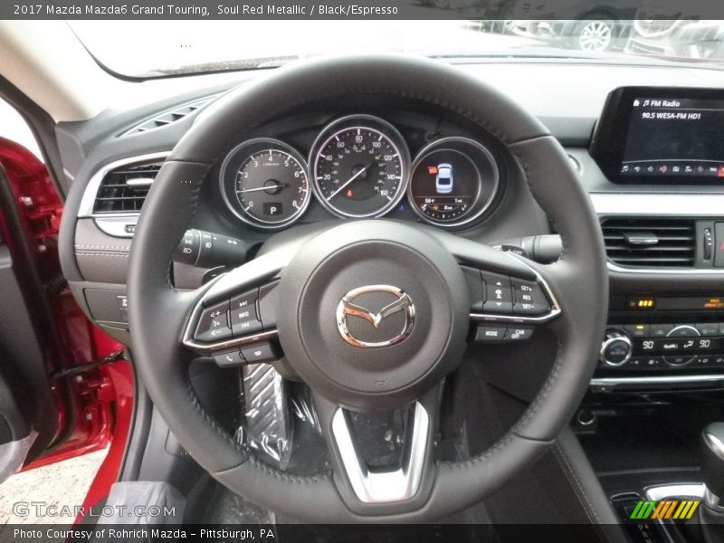Soul Red Metallic / Black/Espresso 2017 Mazda Mazda6 Grand Touring