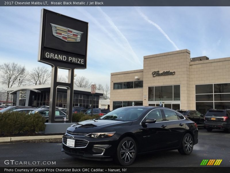 Mosaic Black Metallic / Jet Black 2017 Chevrolet Malibu LT