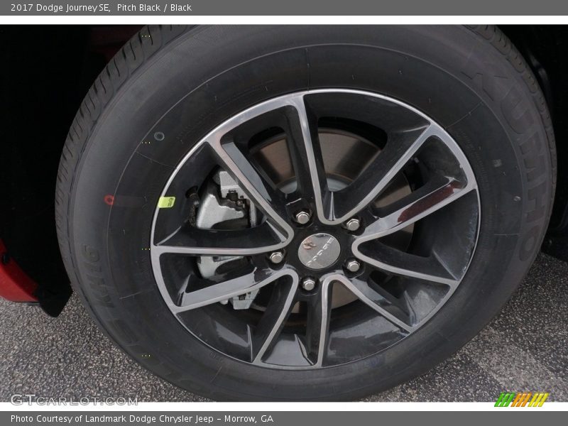 Pitch Black / Black 2017 Dodge Journey SE