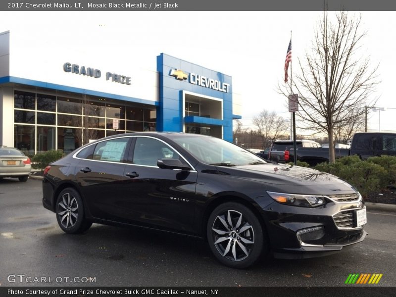Mosaic Black Metallic / Jet Black 2017 Chevrolet Malibu LT