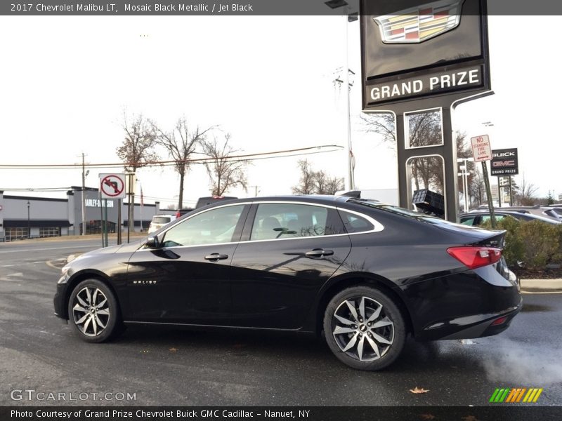 Mosaic Black Metallic / Jet Black 2017 Chevrolet Malibu LT