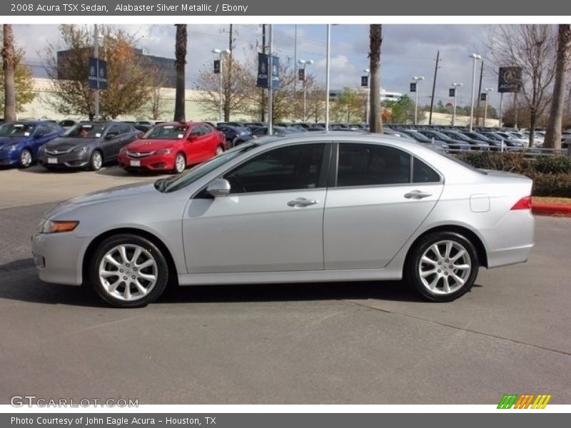 Alabaster Silver Metallic / Ebony 2008 Acura TSX Sedan