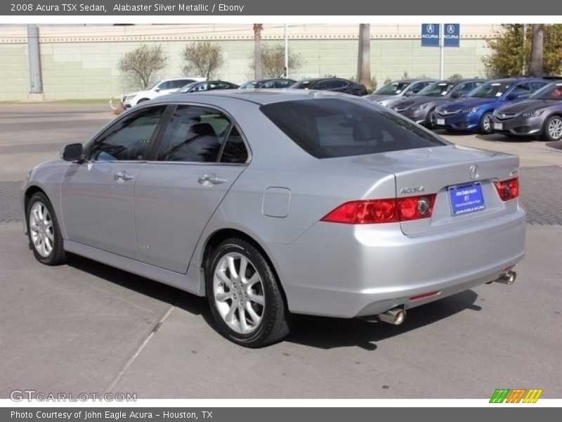 Alabaster Silver Metallic / Ebony 2008 Acura TSX Sedan