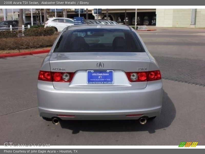 Alabaster Silver Metallic / Ebony 2008 Acura TSX Sedan