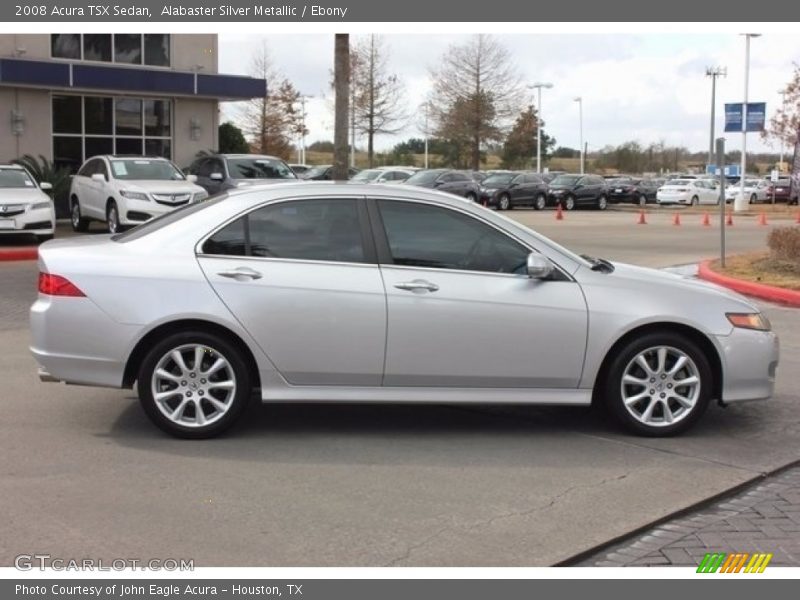 Alabaster Silver Metallic / Ebony 2008 Acura TSX Sedan