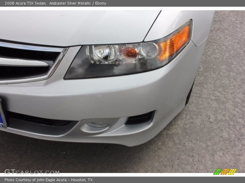 Alabaster Silver Metallic / Ebony 2008 Acura TSX Sedan