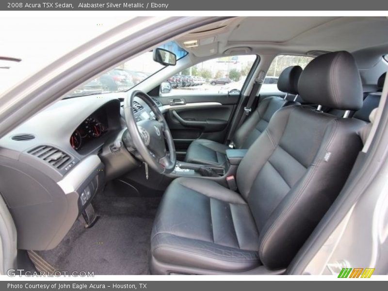 Alabaster Silver Metallic / Ebony 2008 Acura TSX Sedan