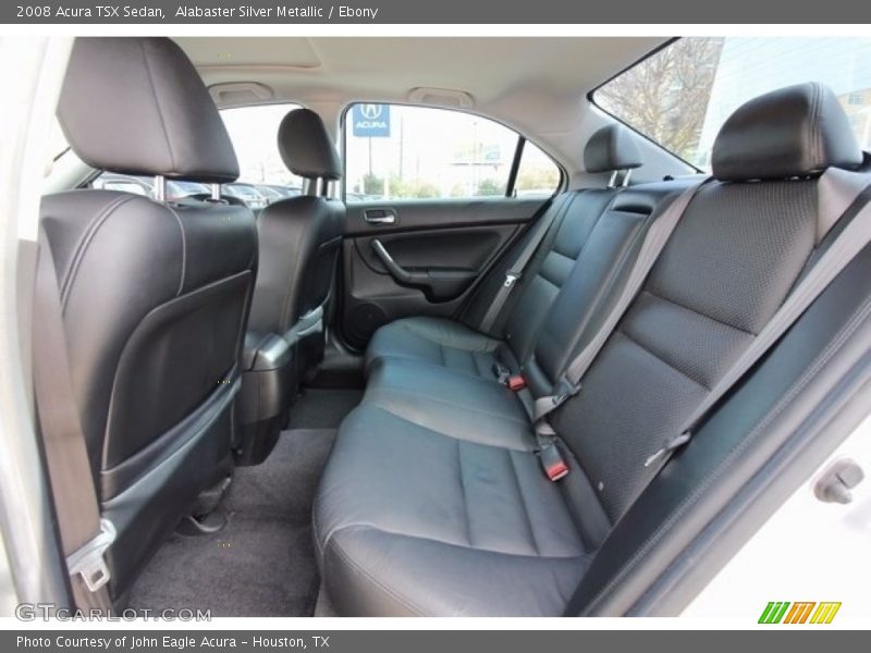 Alabaster Silver Metallic / Ebony 2008 Acura TSX Sedan