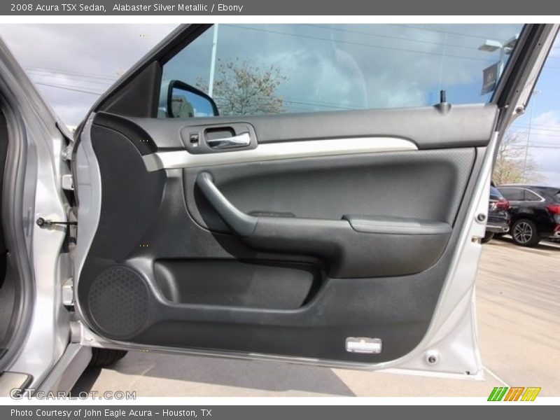 Alabaster Silver Metallic / Ebony 2008 Acura TSX Sedan