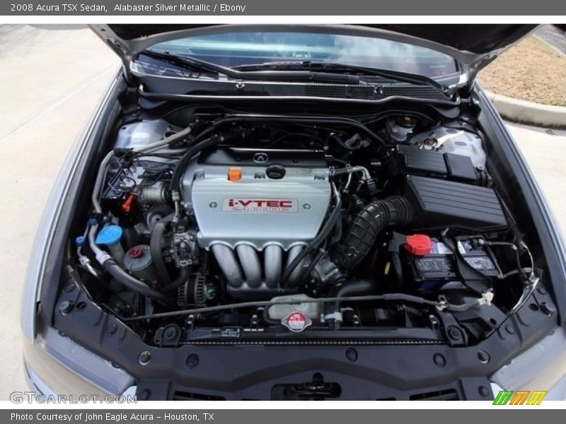 Alabaster Silver Metallic / Ebony 2008 Acura TSX Sedan
