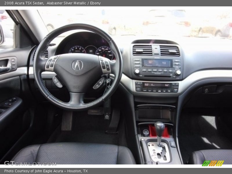 Alabaster Silver Metallic / Ebony 2008 Acura TSX Sedan