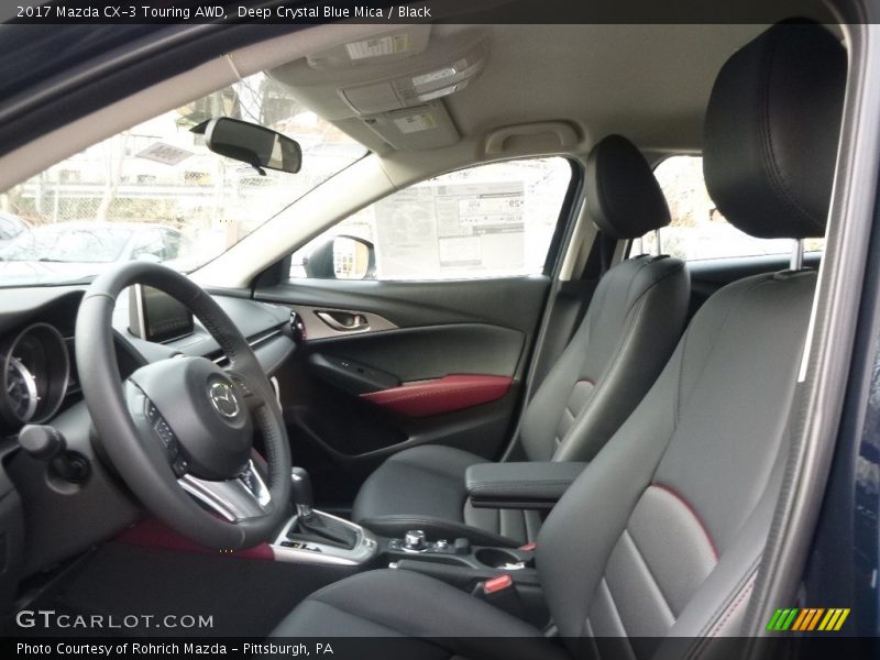 Deep Crystal Blue Mica / Black 2017 Mazda CX-3 Touring AWD