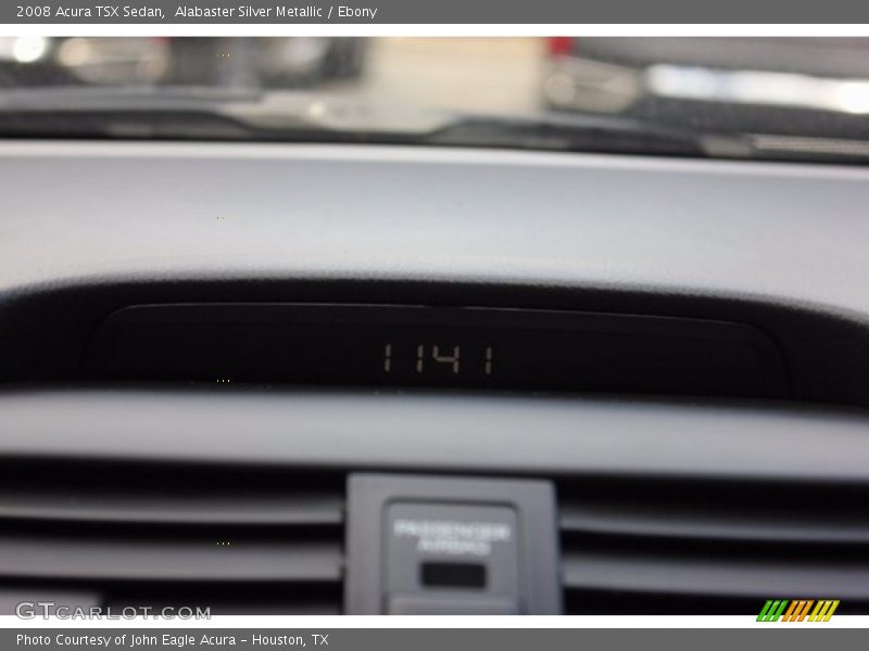 Alabaster Silver Metallic / Ebony 2008 Acura TSX Sedan