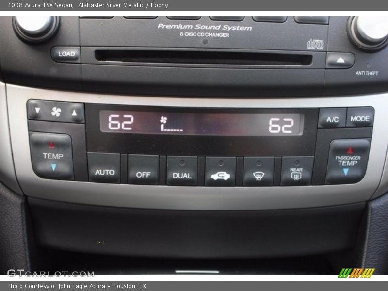 Alabaster Silver Metallic / Ebony 2008 Acura TSX Sedan