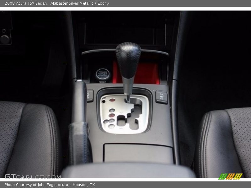 Alabaster Silver Metallic / Ebony 2008 Acura TSX Sedan