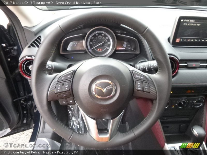 Deep Crystal Blue Mica / Black 2017 Mazda CX-3 Touring AWD