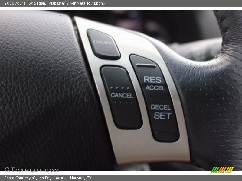 Alabaster Silver Metallic / Ebony 2008 Acura TSX Sedan