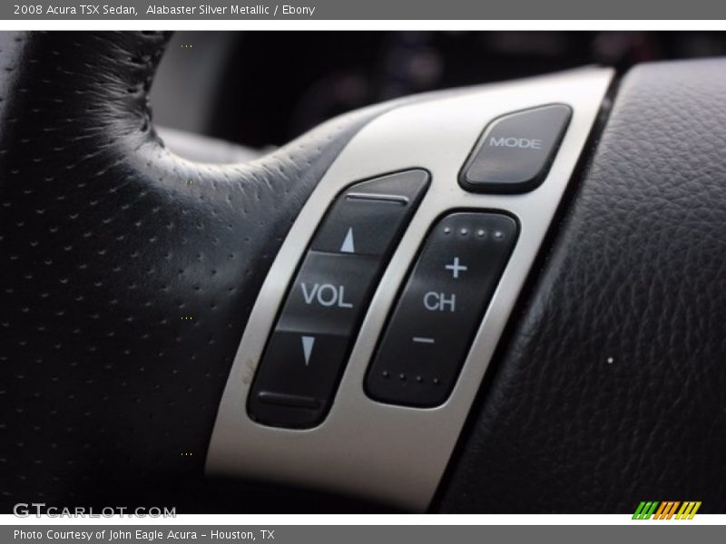 Alabaster Silver Metallic / Ebony 2008 Acura TSX Sedan