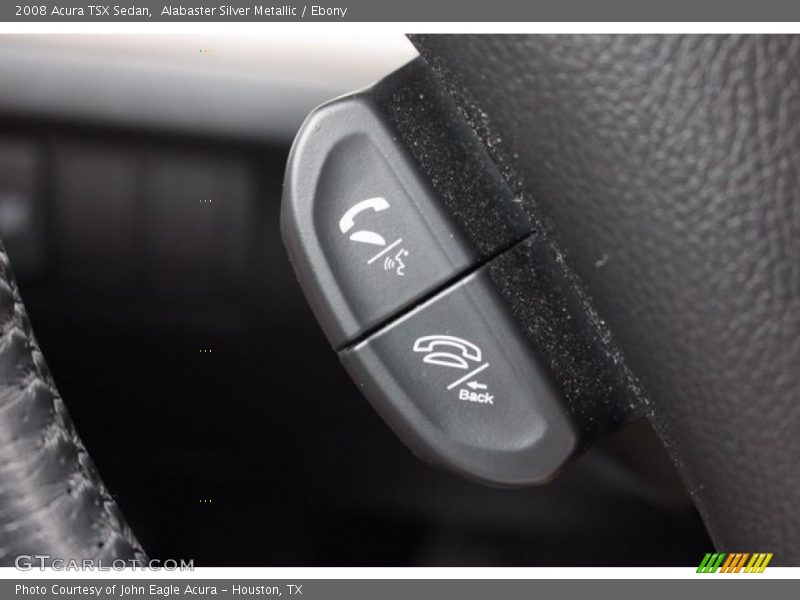 Alabaster Silver Metallic / Ebony 2008 Acura TSX Sedan