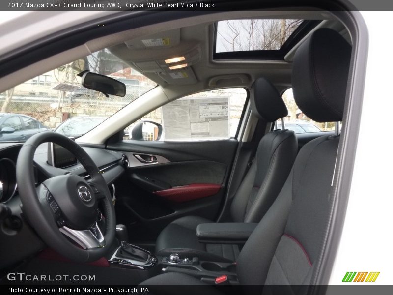 Crystal White Pearl Mica / Black 2017 Mazda CX-3 Grand Touring AWD