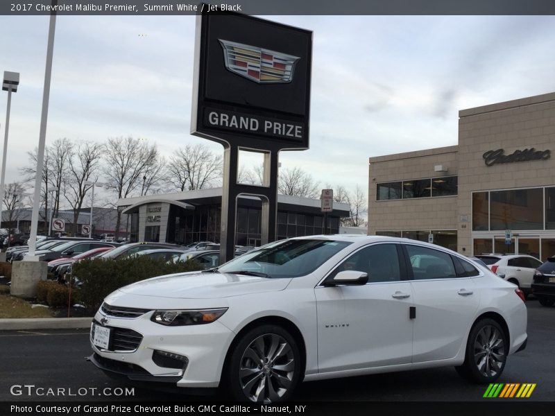 Summit White / Jet Black 2017 Chevrolet Malibu Premier