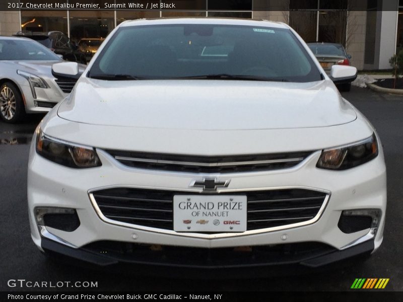 Summit White / Jet Black 2017 Chevrolet Malibu Premier