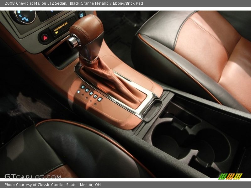 Black Granite Metallic / Ebony/Brick Red 2008 Chevrolet Malibu LTZ Sedan