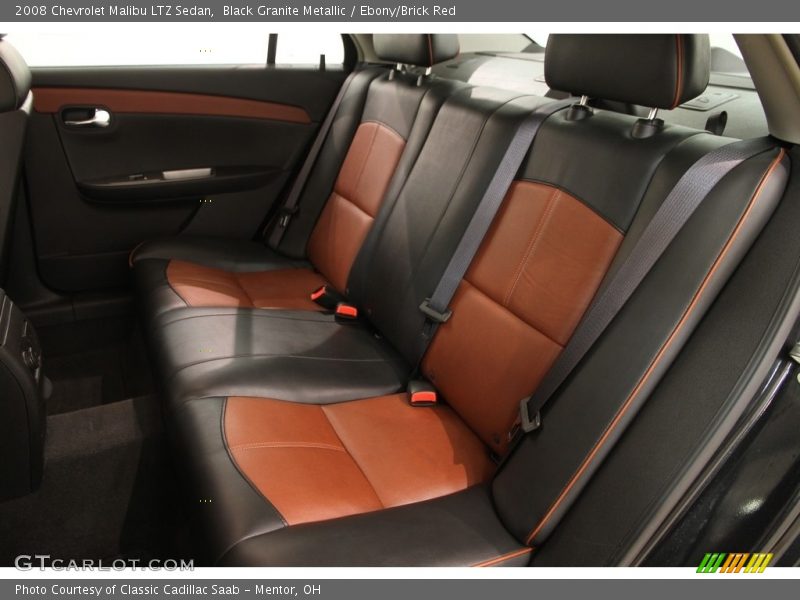 Black Granite Metallic / Ebony/Brick Red 2008 Chevrolet Malibu LTZ Sedan