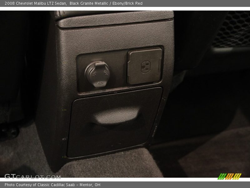 Black Granite Metallic / Ebony/Brick Red 2008 Chevrolet Malibu LTZ Sedan