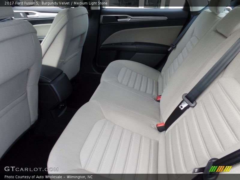 Burgundy Velvet / Medium Light Stone 2017 Ford Fusion S