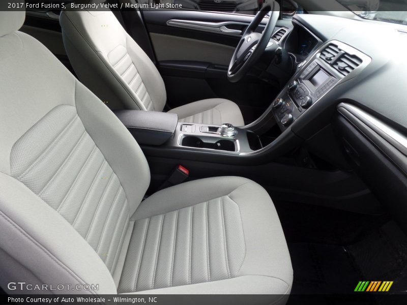 Burgundy Velvet / Medium Light Stone 2017 Ford Fusion S