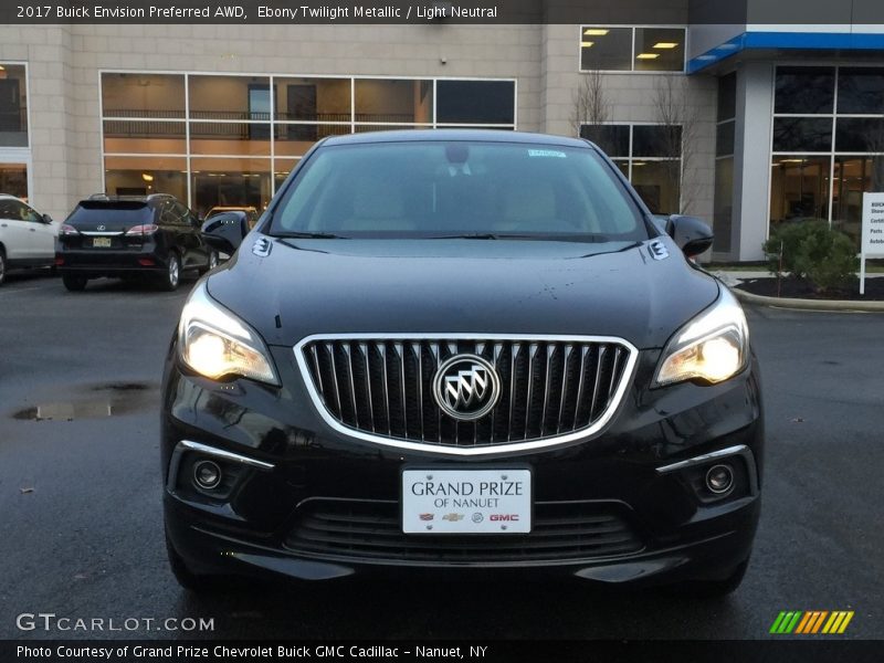 Ebony Twilight Metallic / Light Neutral 2017 Buick Envision Preferred AWD