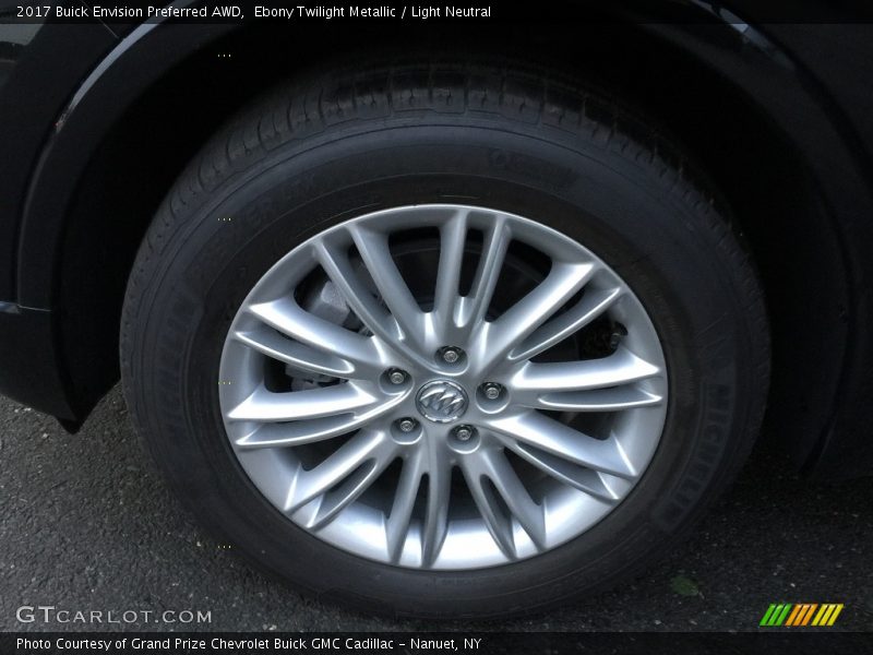 Ebony Twilight Metallic / Light Neutral 2017 Buick Envision Preferred AWD
