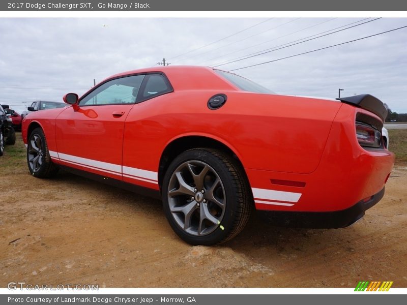Go Mango / Black 2017 Dodge Challenger SXT