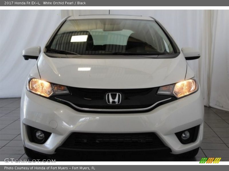 White Orchid Pearl / Black 2017 Honda Fit EX-L