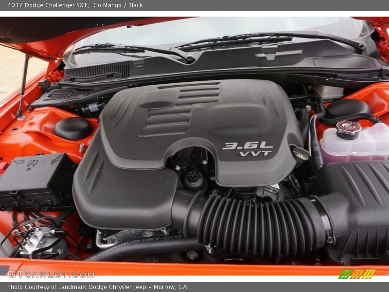 Go Mango / Black 2017 Dodge Challenger SXT