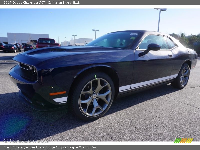 Contusion Blue / Black 2017 Dodge Challenger SXT