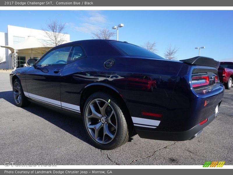 Contusion Blue / Black 2017 Dodge Challenger SXT